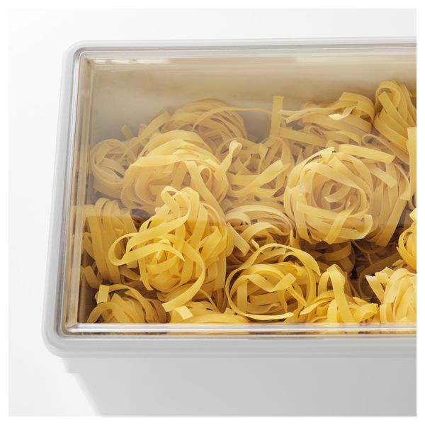 Контейнер + крышка для сухих продуктов ТИЛЛЬСЛУТА, белый (31x23x23 см) - схема-чертеж с размерами