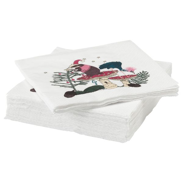 Салфетка бумажная ВИНТЕР 2018, с рисунком (24x24 см) - схема-чертеж с размерами