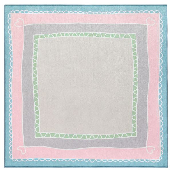 Ковер ВЭНСКАПЛИГ, розовый, бирюзовый (133x133 см) - фото 1