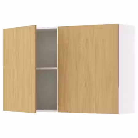 KNOXHULT Навесной шкаф с дверями - под дуб 120x75 см