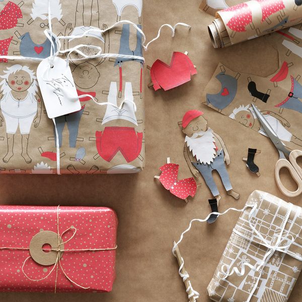 Рулон оберточной бумаги, с рисунком, бежевый, 3x0.7 м IKEA ВИНТЕР 2019 204.315.03 - схема-чертеж с размерами