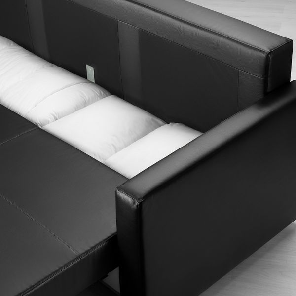 3-местный диван-кровать, Бумстад черный IKEA FRIHETEN ФРИХЕТЭН 904.489.01 - фото 5
