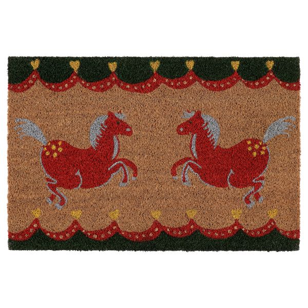 Придверный коврик, 40x60 см, естественный, бежевый лошадь IKEA VINTERFINT 105.671.77 - фото 1