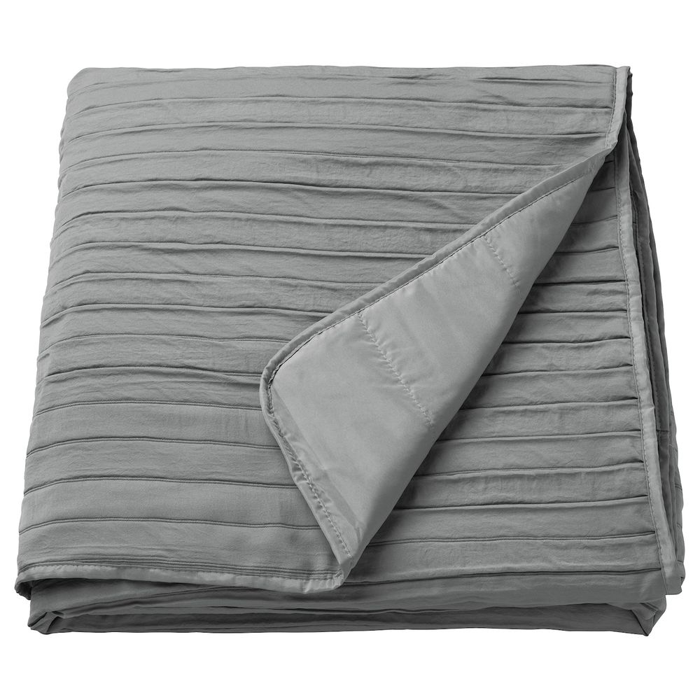 Покрывало, серый 260x250 см IKEA VEKETÅG ВЕКЕТОГ 503.928.83 - фото 1