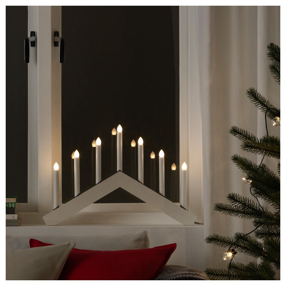 Светодиодный канделябр, 7 ламп СТРОЛА, белый (58 см) - фото 1