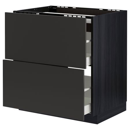 Шкаф для варочной панели, 2 фасада, 2 ящика IKEA METOD МЕТОД, MAXIMERA МАКСИМЕРА 294.982.40