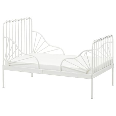 Раздвижная кровать, белый 80x200 см IKEA MINNEN МИННЕН 604.598.06