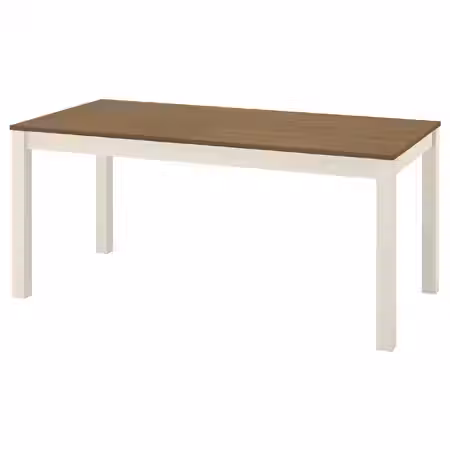 ÅLHULT ОЛХУЛЬТ Раздвижной стол - бежевый/коричневый 170/220x80 см