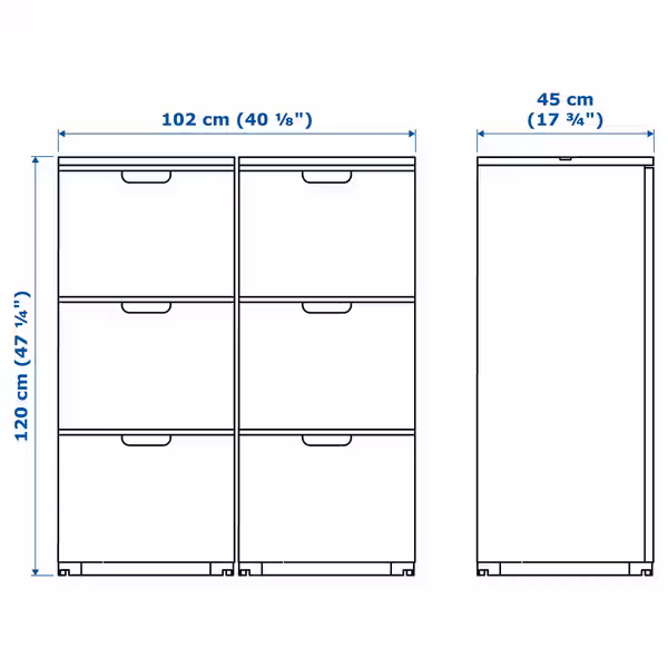 IKEA, дополнительный ракурс - схема-чертеж с размерами