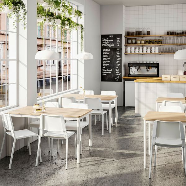 Стол и 4 стула, дуб белый/белый 130x70 см IKEA TOMMARYD ТОММАРЮД / TEODORES ТЕОДОРЕС 193.992.93 - фото 3