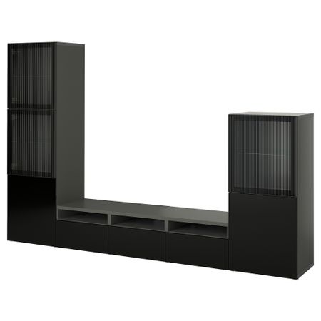 Комбинация для ТВ, стеклянные дверцы IKEA BESTÅ БЕСТО 495.079.03