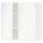 Навесной шкаф с полками, 2 дверцы, 80x80 cm IKEA METOD МЕТОД 894.666.13