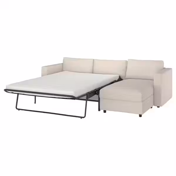 VIMLE 3-местный диван-кровать с козеткой - Gunnared бежевый - фото 2