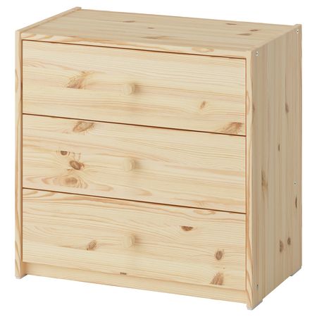RAST Комод с 3 ящиками - сосна 60x35x59 см