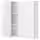 ENHET Навесной шкаф с 2 полками/дверцами - белый 80x17x75 см
