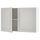 Навесной шкаф с дверями, серый 120x75 см IKEA KNOXHULT КНОКСХУЛЬТ 203.485.18