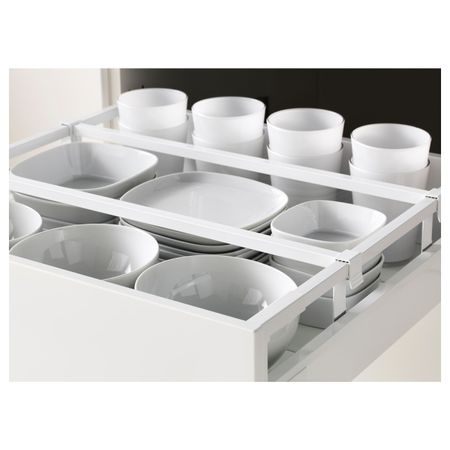 Высокий шкаф с ящиками, белый/Будбин белый с оттенком 60x60x140 см IKEA METOD МЕТОД / MAXIMERA МАКСИМЕРА 793.622.82