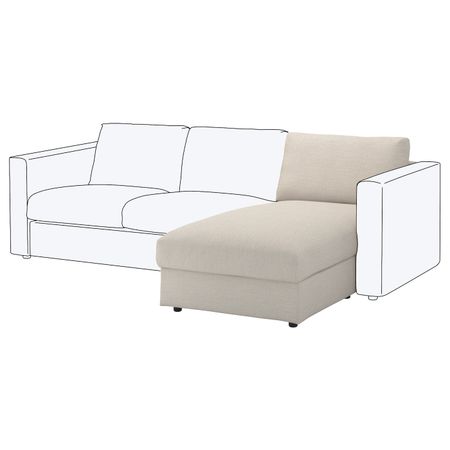 Секция козетки, Гуннаред бежевый IKEA ВИМЛЕ 891.974.56