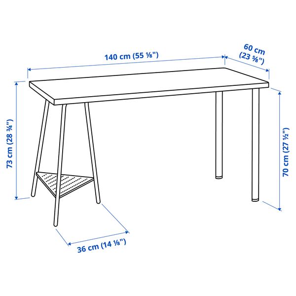IKEA, дополнительный ракурс - схема-чертеж с размерами