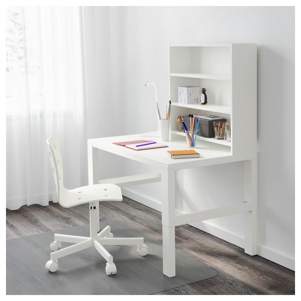 Письменн стол с полками ПОЛЬ, белый (96x58 см) - фото 2