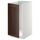 Напольный шкаф для мойки, мусорных конт, белый/Эдсерум коричневый 40x60 см IKEA METOD МЕТОД 792.267.32