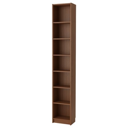 Стеллаж, коричневый ясеневый шпон 40x28x237 см IKEA BILLY БИЛЛИ 692.439.87