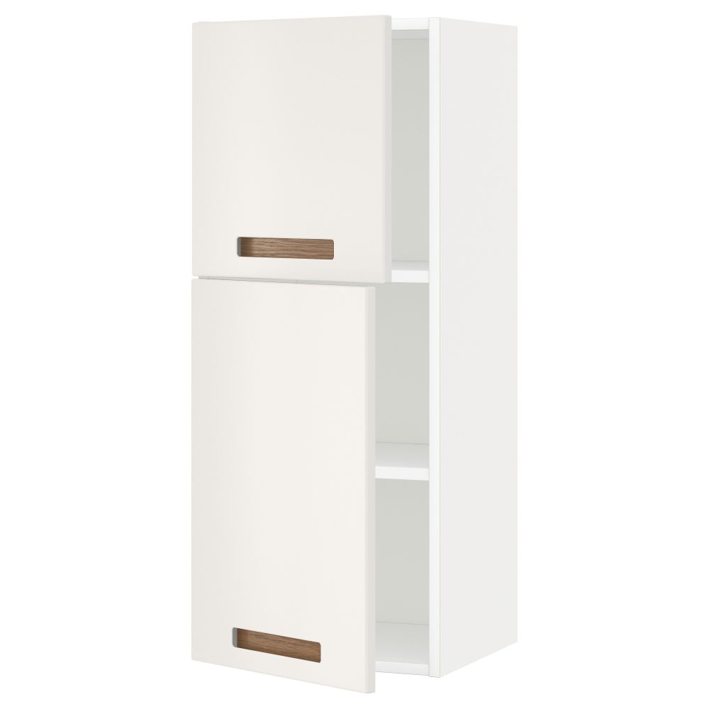 Навесной шкаф с полками, 2 дверцы МЕТОД, белый, Мэрста белый - схема-чертеж с размерами