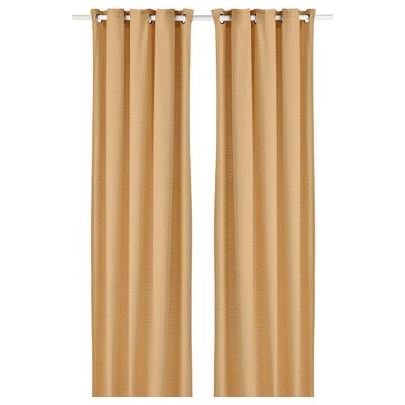 Гардины, 2 шт., желтый 145x300 см IKEA MOALINA МОАЛИНА 004.910.60