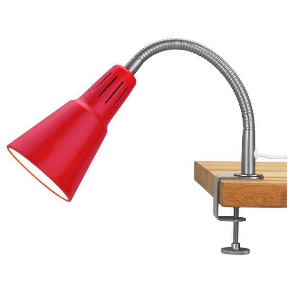 Настенный софит, лампа с зажимом КВАРТ, красный - фото 2