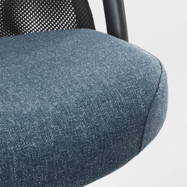 Рабочий стул с подлокотниками, Гуннаред синий/черный IKEA JÄRVFJÄLLET ЭРВФЬЕЛЛЕТ 693.863.68 - фото 5