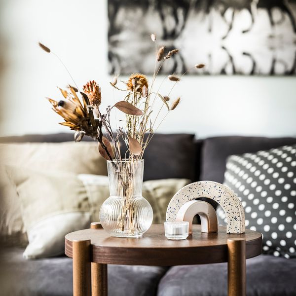 Подсвечник для греющей свечи, прозрачное стекло 3.5 см IKEA FINSMAK 604.709.84 - схема-чертеж с размерами