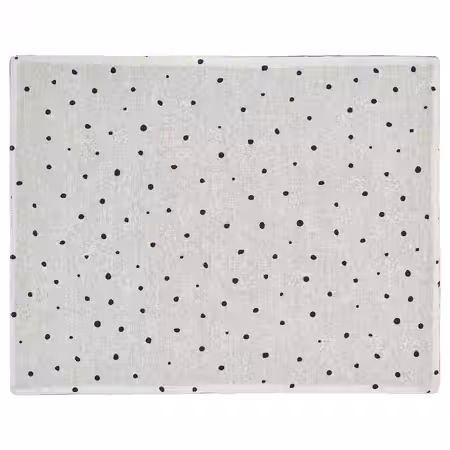 NISSÖGA Салфетка под приборы - белый/темно-синий 45x35 см