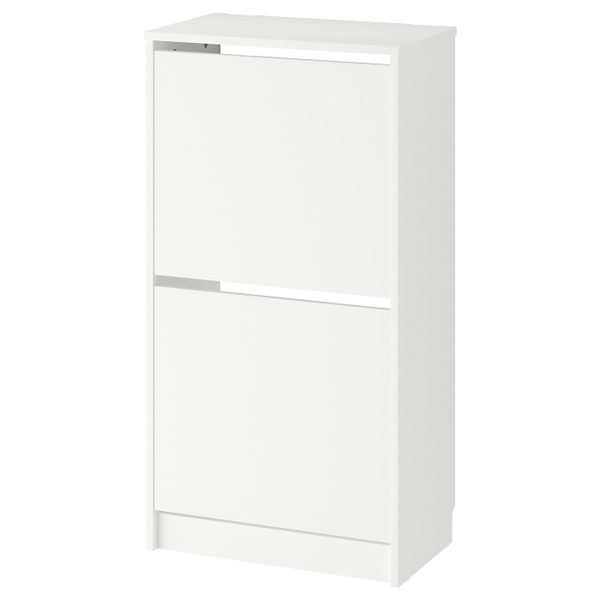 Галошница с 2 отделениями, белый 49x28x93 см IKEA BISSA БИССА 203.251.21 - фото 1