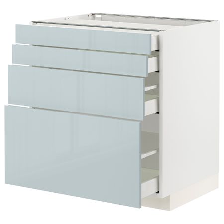 Напольный шкаф 4 фасада,4 ящика, 80x60 cm IKEA METOD МЕТОД, MAXIMERA МАКСИМЕРА 694.792.25