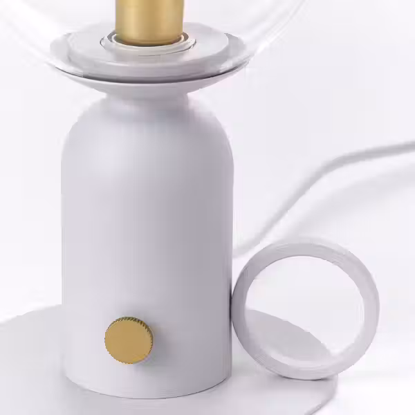 ÅSKMULLER ОСКМУЛЛЕР Лампа настольная - регулируемая яркость светло-серый 24 см - фото 5