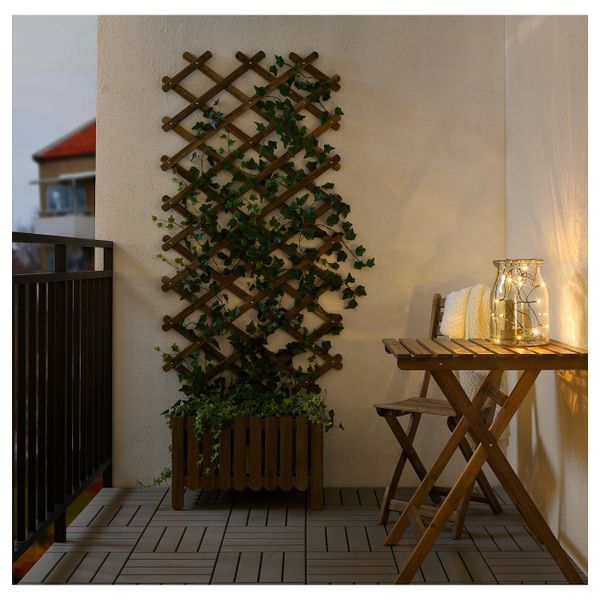 Гирлянда, 12 светодиодов, для сада/с батарейным питанием черный IKEA LEDLJUS ЛЕДЛЬЮС 103.574.57 - фото 2