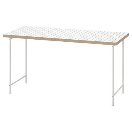 Письменный стол, белый, антрацит, 140x60 см IKEA LAGKAPTEN ЛАГКАПТЕН, SPÄND 295.636.88