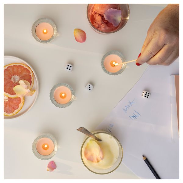 Свеча греющая ароматическая IKEA ÄDELSYRLIG СИРЛИГREN 005.425.59 - фото 3