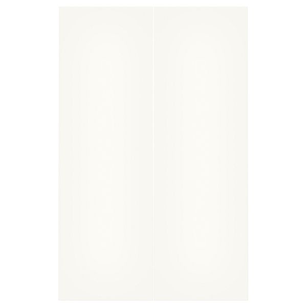 Дверца для напольного углового шкафа, 2 штуки ХЭГГЕБИ, белый (25x80 см) - фото 1