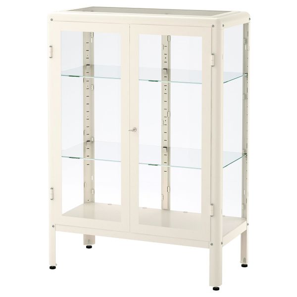Шкаф-витрина, белый 81x113 см IKEA FABRIKÖR ФАБРИКОР 704.005.75 - фото 1