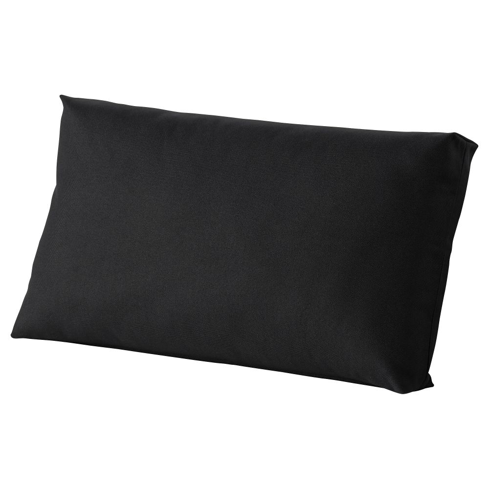 Подушка для садовой мебели КУНГСЭ, черный (62x37 см) - фото 1