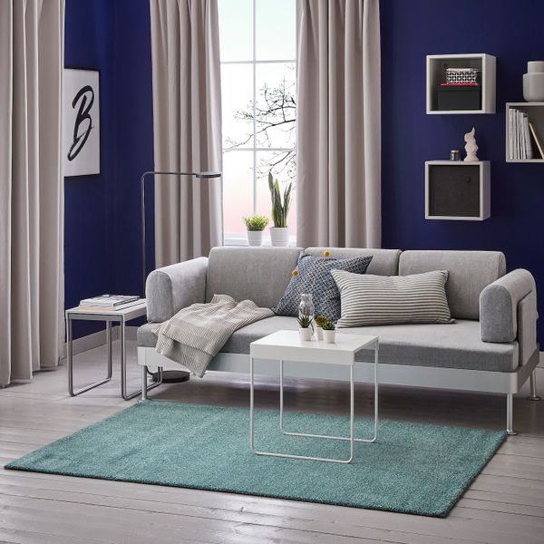 Ковер, короткий ворс, бирюзовый 133x195 см IKEA LANGSTED ЛАНГСТЕД 604.080.44 - фото 3