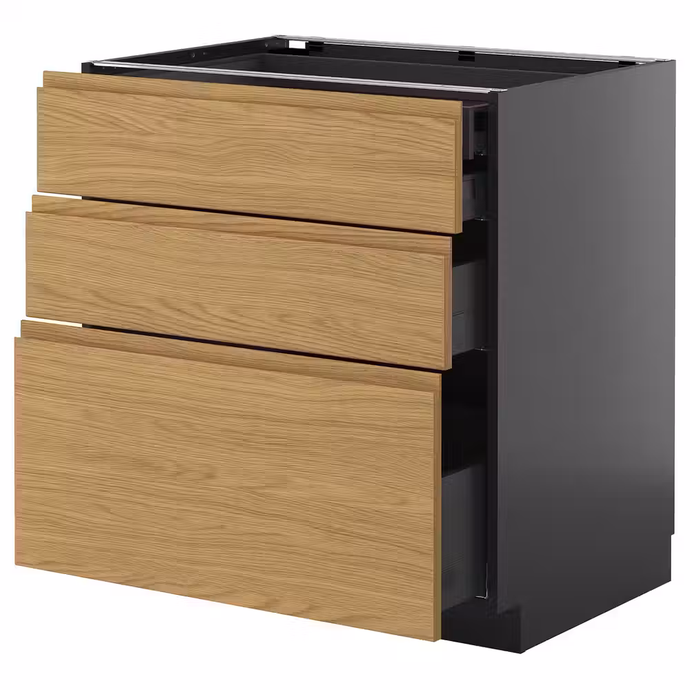 METOD / KNIVSHULT Нплн шк 3 фасада/2низ/1срд/1выс ящ - фото 1