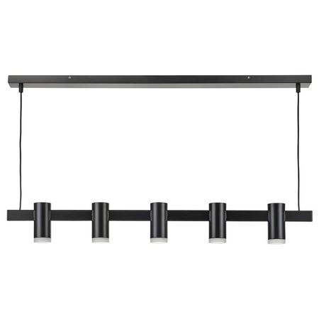 KRANSALG Подвесной светильник с 5 плафонами - чёрный 113 см