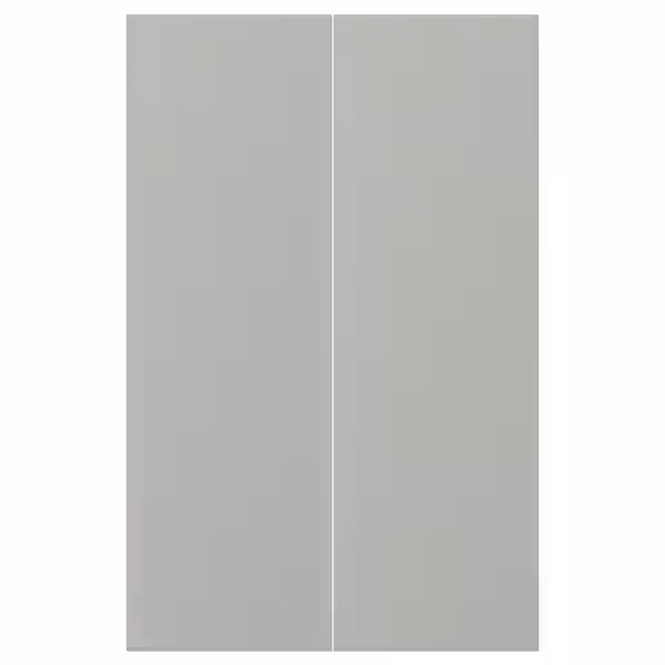 HAVSTORP Дверца д/напольн углового шк, 2шт - светло-серый 25x80 см - фото 1