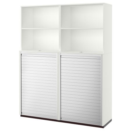 Комбинация для хранения с дверцей-шторой ГАЛАНТ, белый (160x200 см)