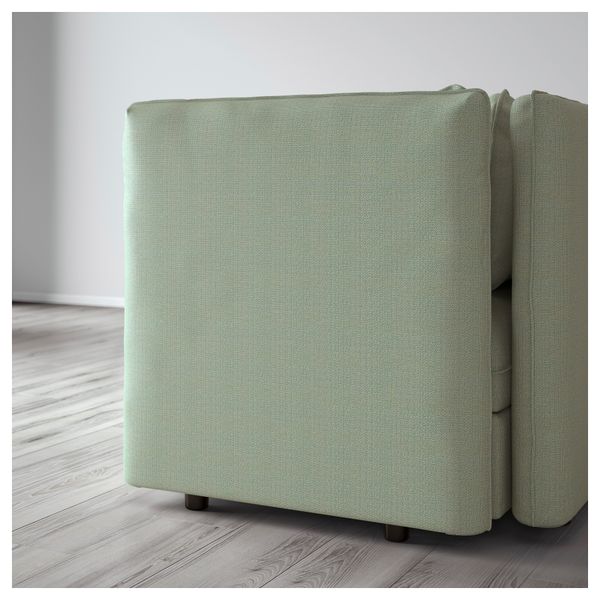 Секция дивана со спинкой ВАЛЛЕНТУНА, Хилларед зеленый - схема-чертеж с размерами