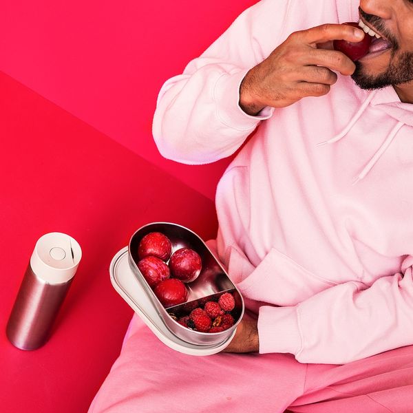 Контейнер с крышкой и разделителем, нержавеющая сталь/бежевый 0.7 л IKEA HALVVARM ХАЛЬВВАРМ 304.972.25 - фото 13