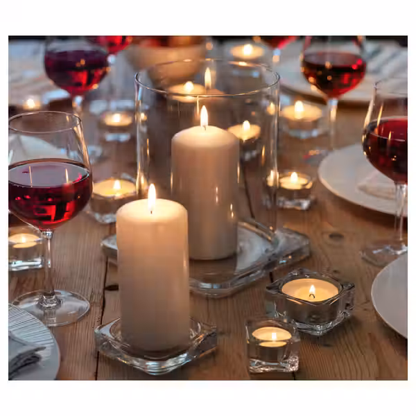 GLASIG Тарелка для свечи - прозрачное стекло 10x10 см - фото 3