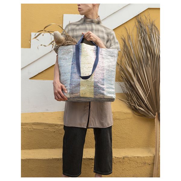 Сумка ОВЕРАЛЛЬТ, разноцветный (45x45 см) - схема-чертеж с размерами